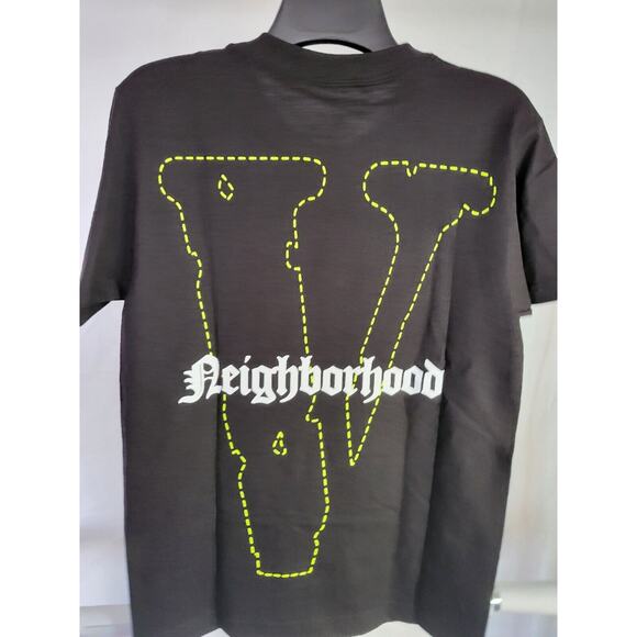 VLONE x Neighborhood Skull T-Shirt (Black and Green) Size: Small - Picture 2 of 3